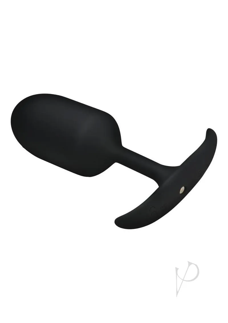 Vibrating Weight Silicone Plug Xl Blk