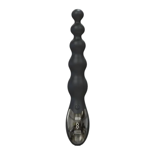 Vibrator anal EXTREME by Hidden Desire Beaded Anal Vibrator. 10 funcții de vibrație. lungime 24 cm. diametru 3.5 cm. negru