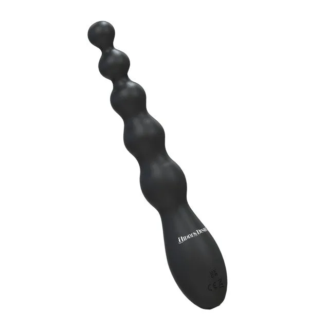Vibrator anal EXTREME by Hidden Desire Beaded Anal Vibrator. 10 funcții de vibrație. lungime 24 cm. diametru 3.5 cm. negru