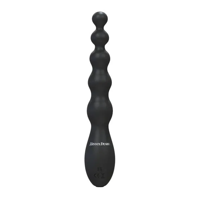 Vibrator anal EXTREME by Hidden Desire Beaded Anal Vibrator. 10 funcții de vibrație. lungime 24 cm. diametru 3.5 cm. negru