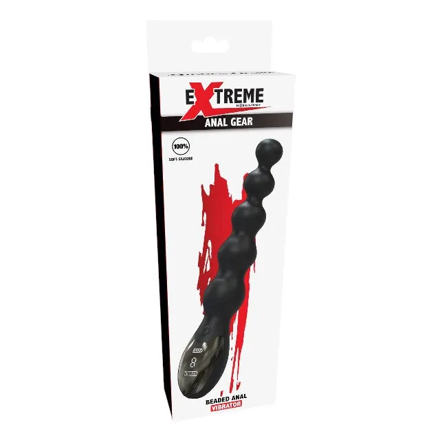 Vibrator anal EXTREME by Hidden Desire Beaded Anal Vibrator. 10 funcții de vibrație. lungime 24 cm. diametru 3.5 cm. negru