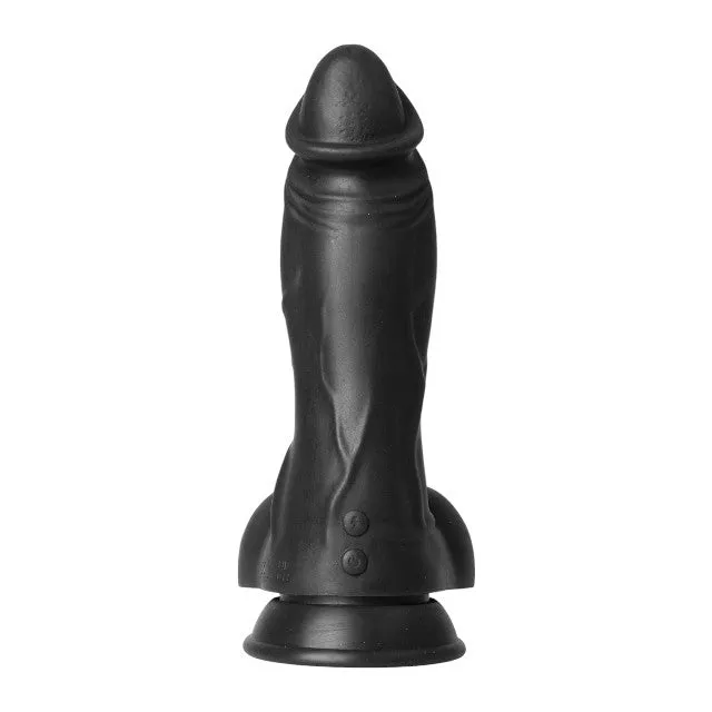 Vibrator EXTREME by Hidden Desire DINOSAUR Vibrating Dildo. 9 funcții de vibrație. diametru 7.5 cm. lungime 22 cm. negru