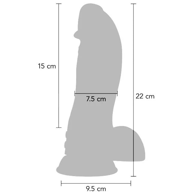 Vibrator EXTREME by Hidden Desire DINOSAUR Vibrating Dildo. 9 funcții de vibrație. diametru 7.5 cm. lungime 22 cm. negru