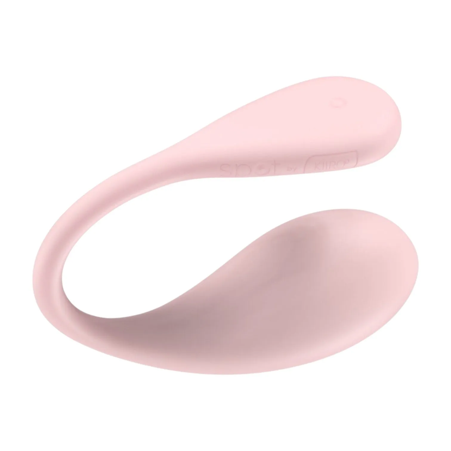 Vibrator interactiv KIIROO SPOT. cu lumini LED curcubeu. control prin aplicație. 6 funcții de vibrație. rezistent la apă. roz