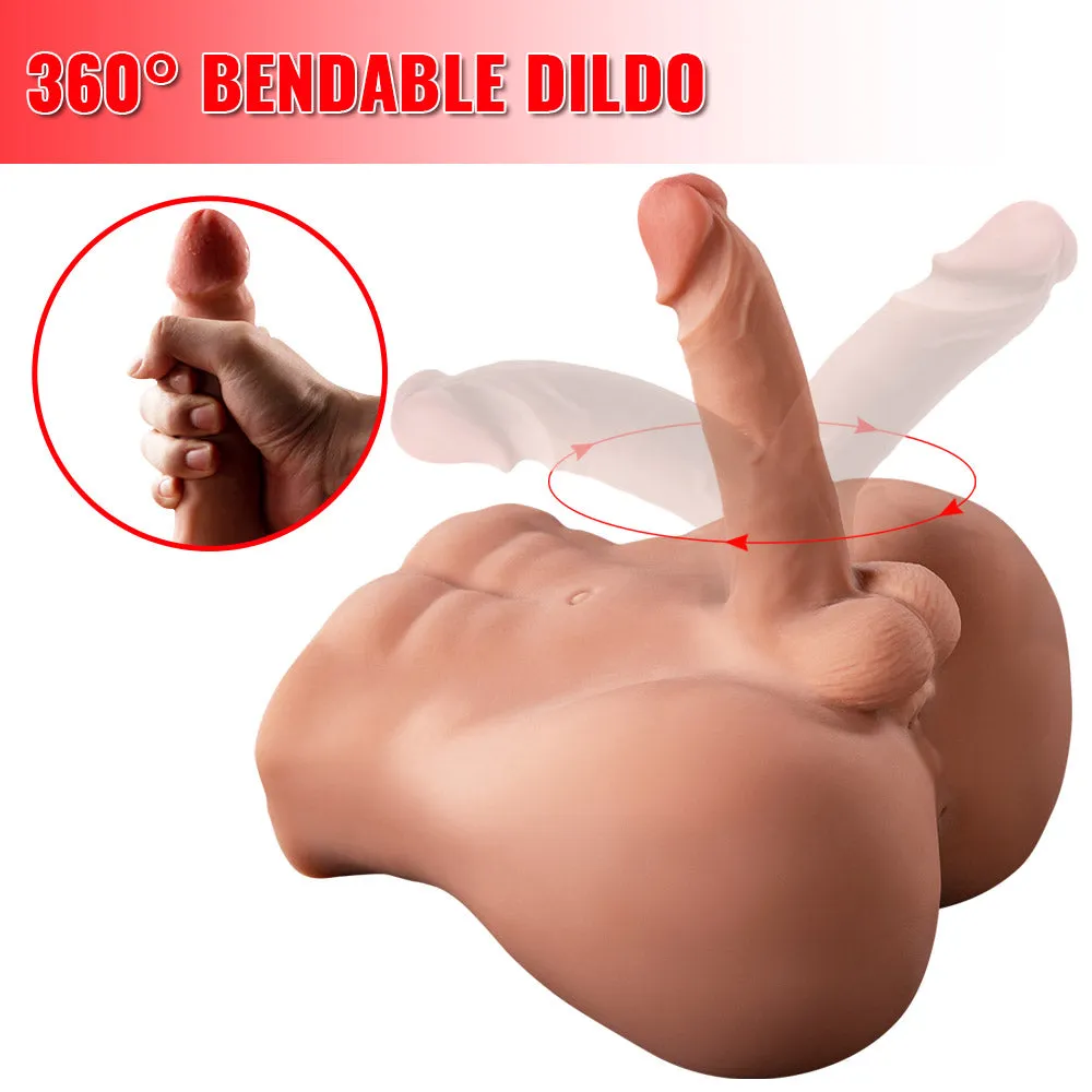 Vincent: 11.46lb Realistic Dildo Tight Anal Male Torso Sex Doll