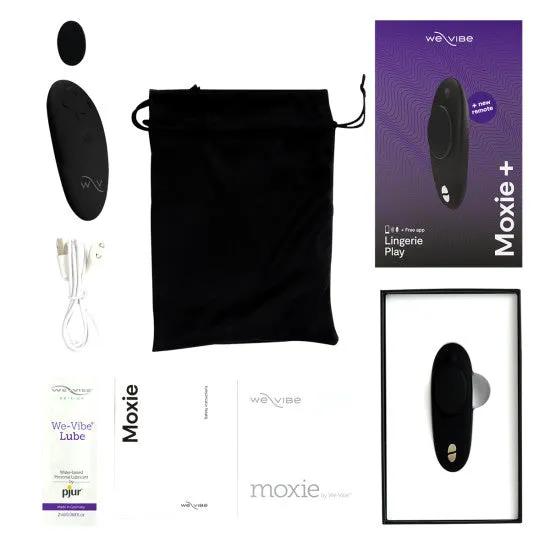 We-Vibe Moxie   Hands-Free Remote or App Controlled Panty Vibrator - Black