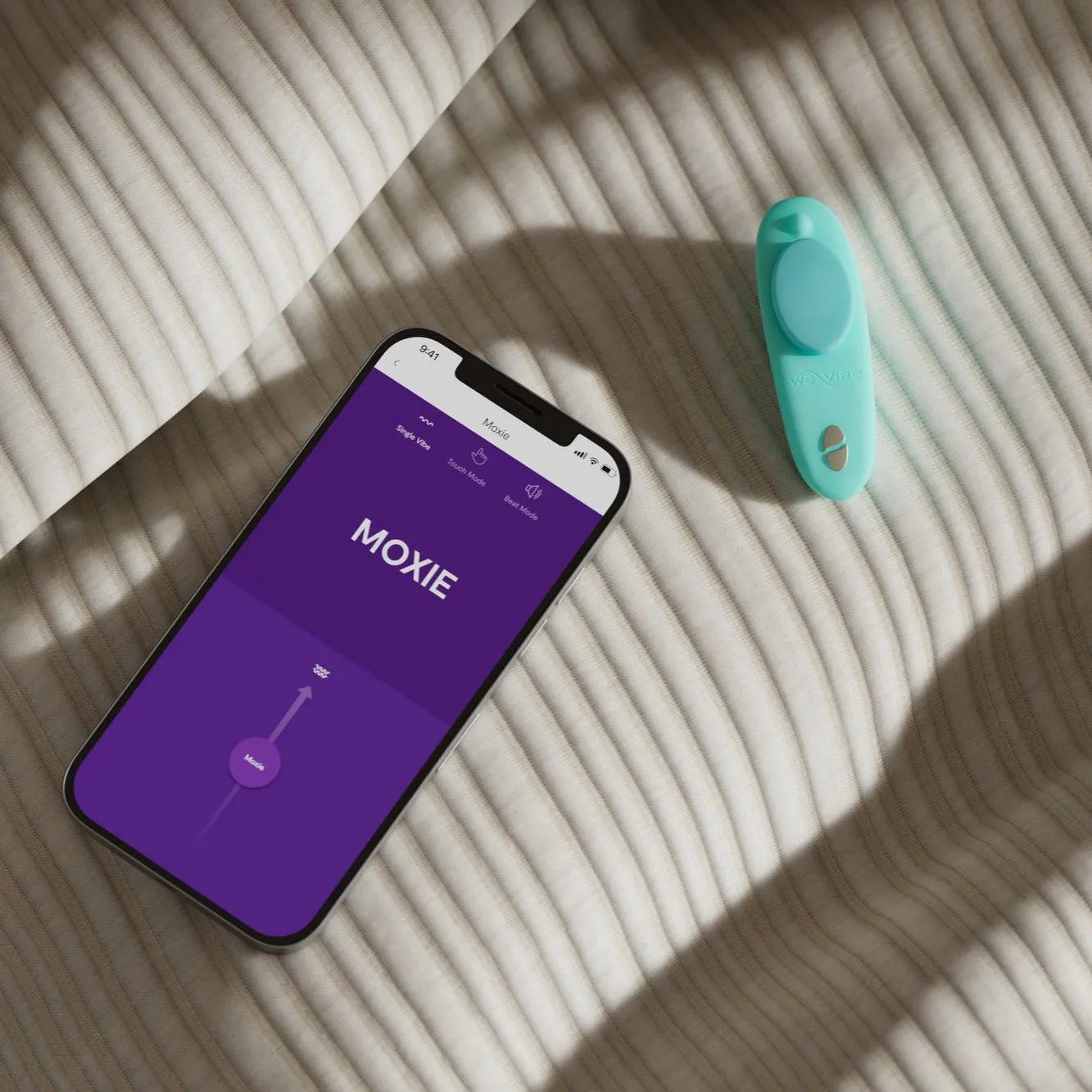 We-Vibe Moxie   Hands-Free Remote or App Controlled Panty Vibrator -  Teal