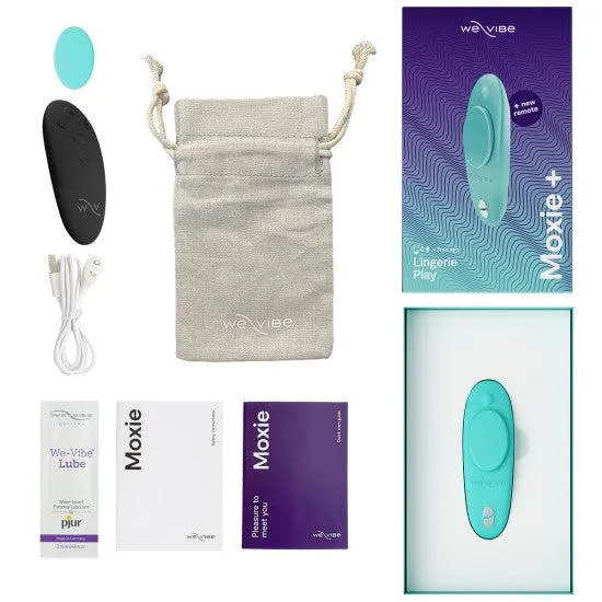We-Vibe Moxie   Hands-Free Remote or App Controlled Panty Vibrator -  Teal
