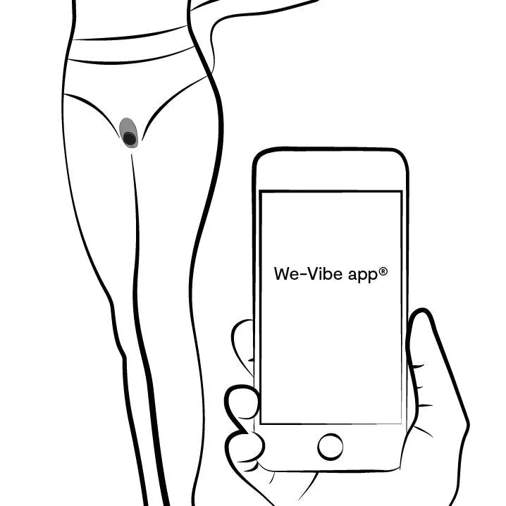 We-Vibe Moxie   Hands-Free Remote or App Controlled Panty Vibrator -  Teal