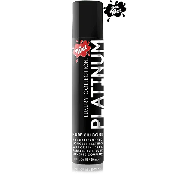 Wet Platinum Luxury Silicone Lubricant 1oz