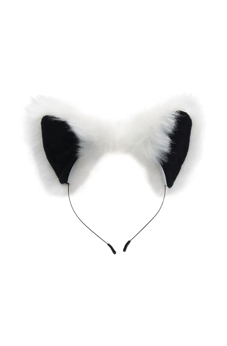 White Fox Tail Butt Plug and Ears Set