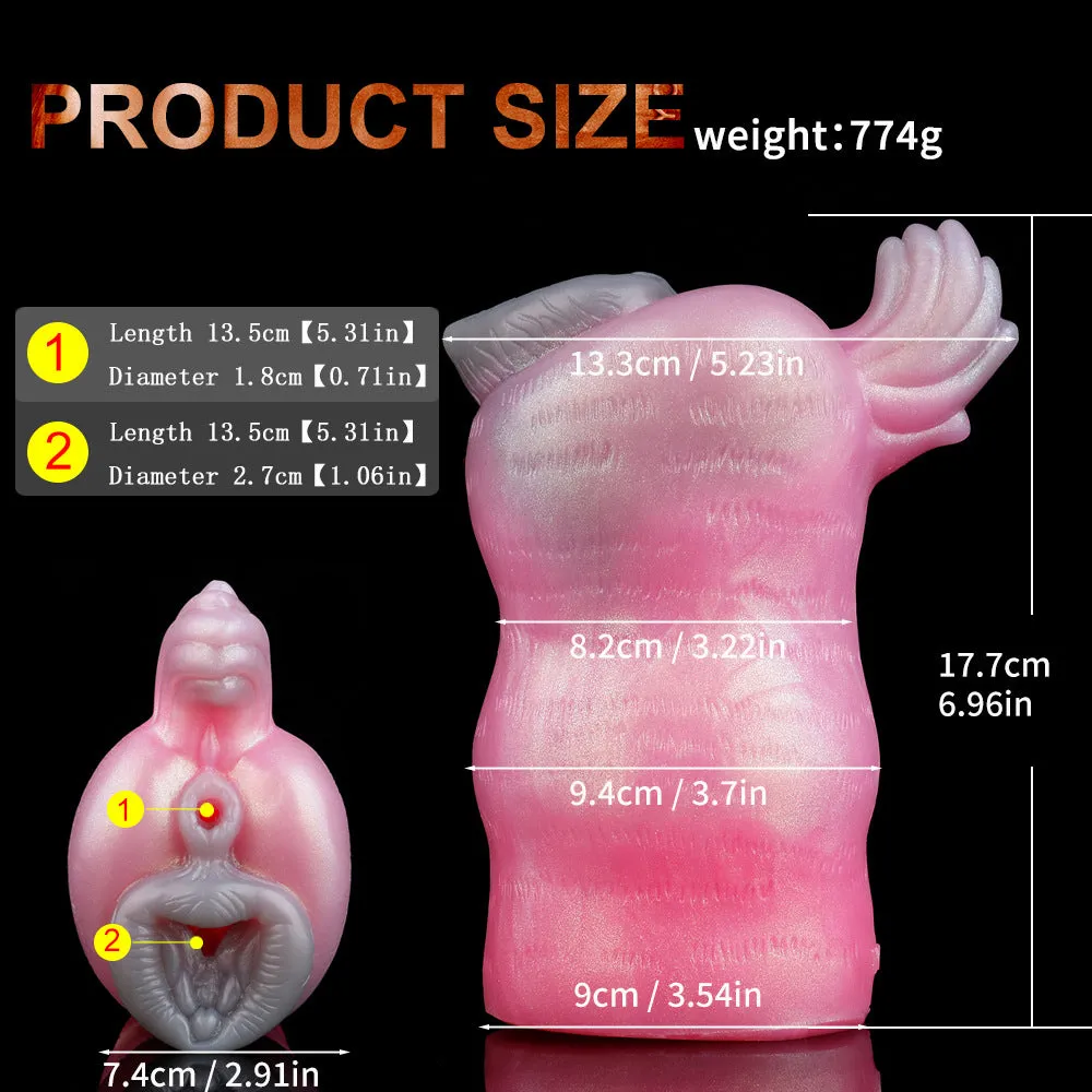 Wolf Girl Animal Pussy Pocket Masturbator - Fantasy Penis Massage Blowjob Milk
