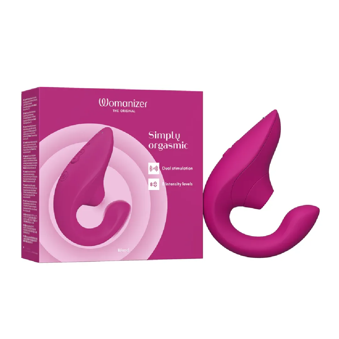 Womanizer Blend  Pleasure Air Clitoral & G-Spot Rabbit -  Pink