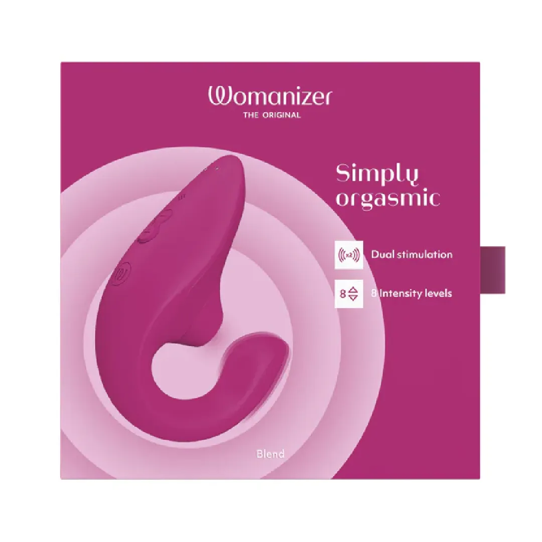 Womanizer Blend  Pleasure Air Clitoral & G-Spot Rabbit -  Pink
