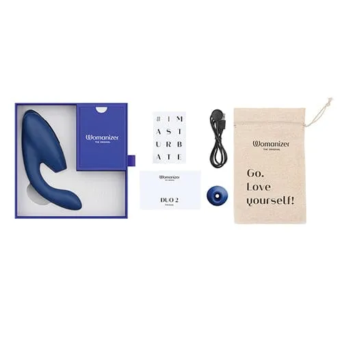 Womanizer - Duo 2 Clitoral Air Stimulator with G Spot Dildo
