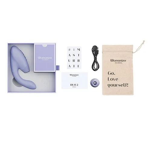 Womanizer - Duo 2 Clitoral Air Stimulator with G Spot Dildo