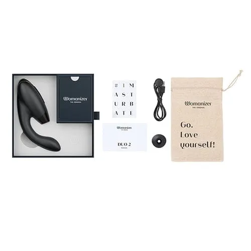 Womanizer - Duo 2 Clitoral Air Stimulator with G Spot Dildo