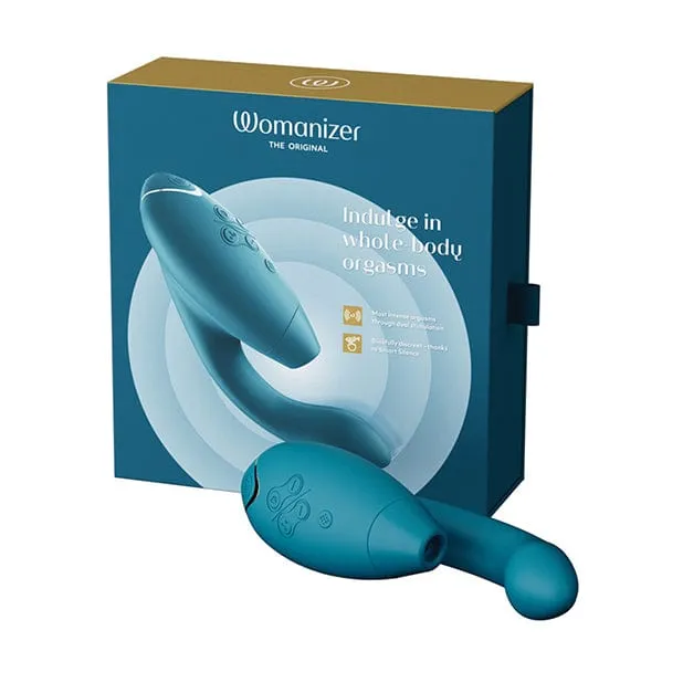 Womanizer - Duo 2 Clitoral Air Stimulator with G Spot Dildo