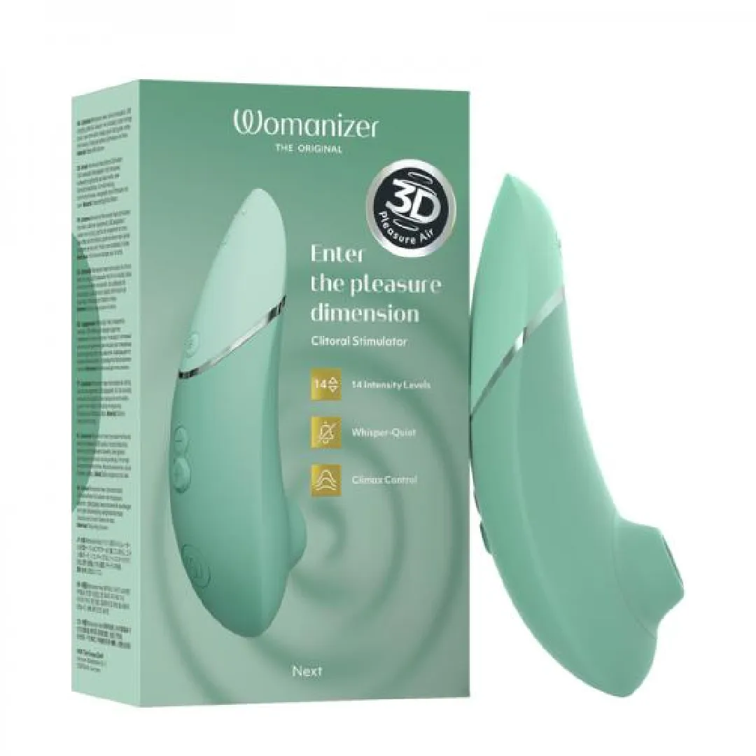 Womanizer Next  Pleasure Air Clitoral Vibrator - Sage Green
