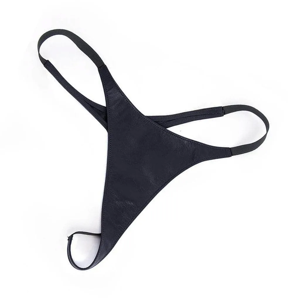 Women's Leather Thong