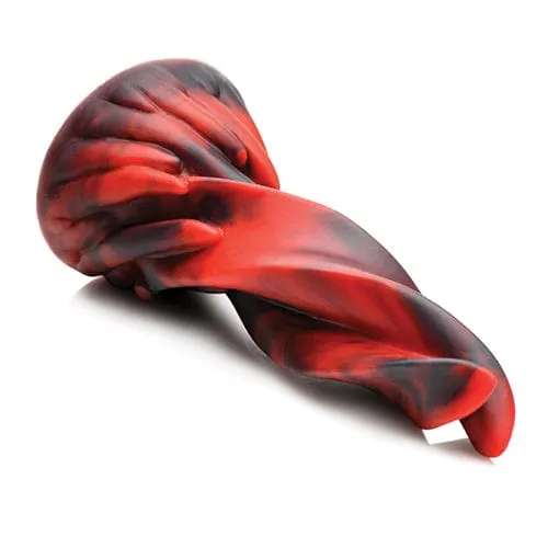 XR - Creature Cocks Hell Kiss Twisted Tongues Silicone Dildo 7.4 (Red)