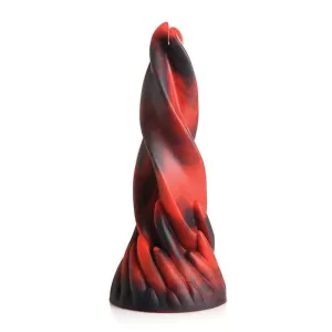 XR - Creature Cocks Hell Kiss Twisted Tongues Silicone Dildo 7.4 (Red)