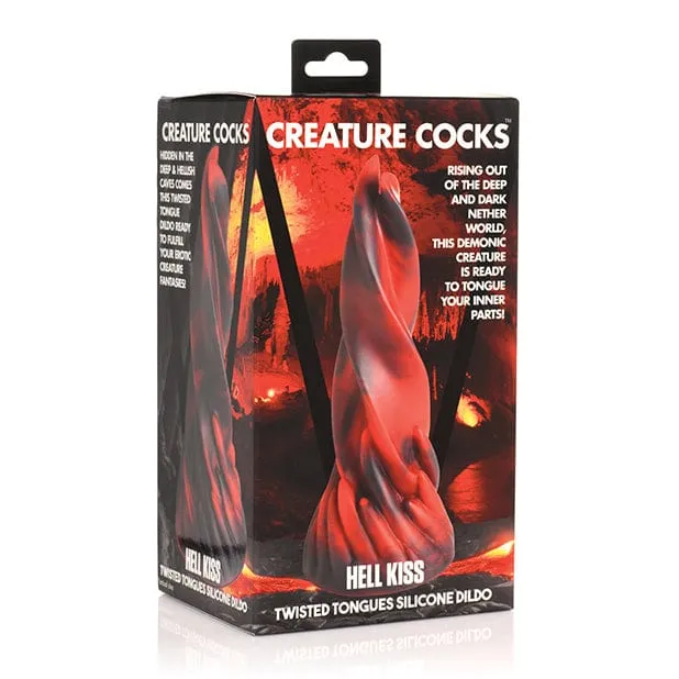 XR - Creature Cocks Hell Kiss Twisted Tongues Silicone Dildo 7.4 (Red)