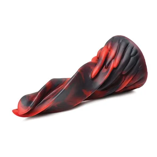 XR - Creature Cocks Hell Kiss Twisted Tongues Silicone Dildo 7.4 (Red)